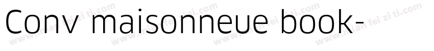 Conv maisonneue book字体转换